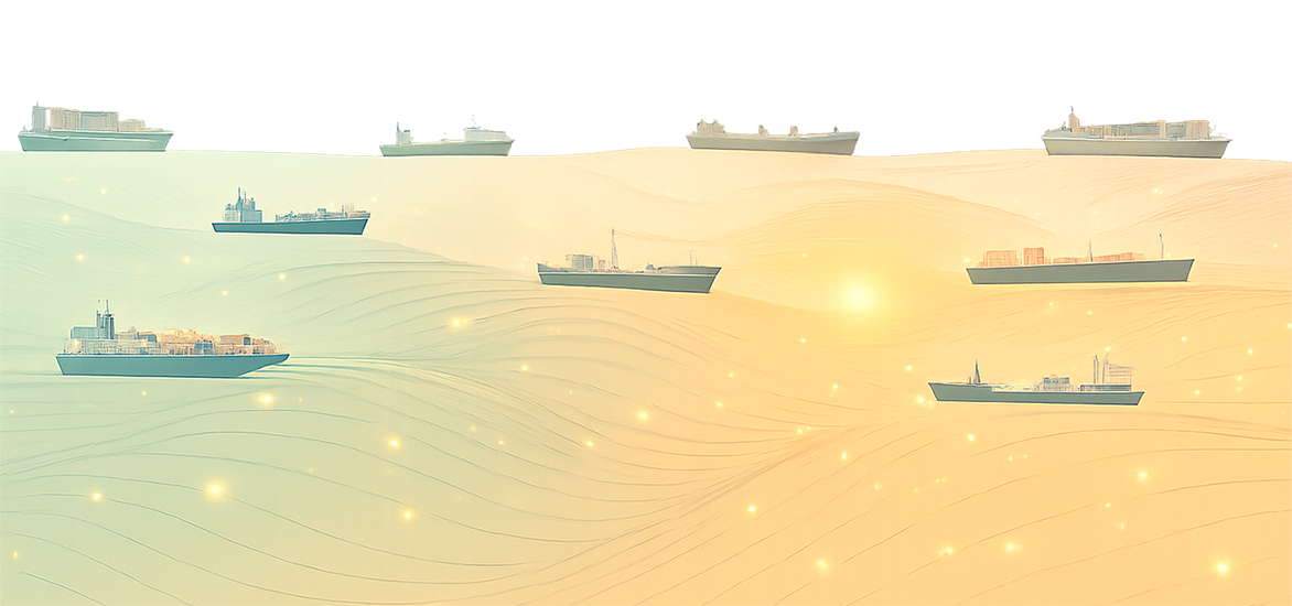 Conceptual Shipping Routes Visualization